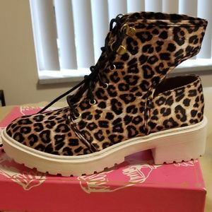 Cheetah Print Boots